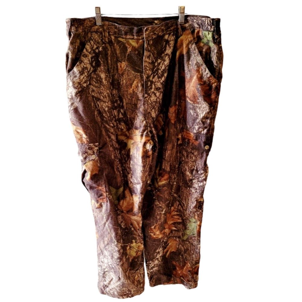 Woolrich Outdoor Camoflage Cargo Pants Men's Size XL 46-48 Green Brown and Tan